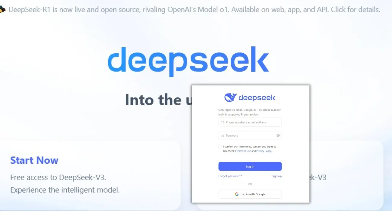 chat.deepseek.com login