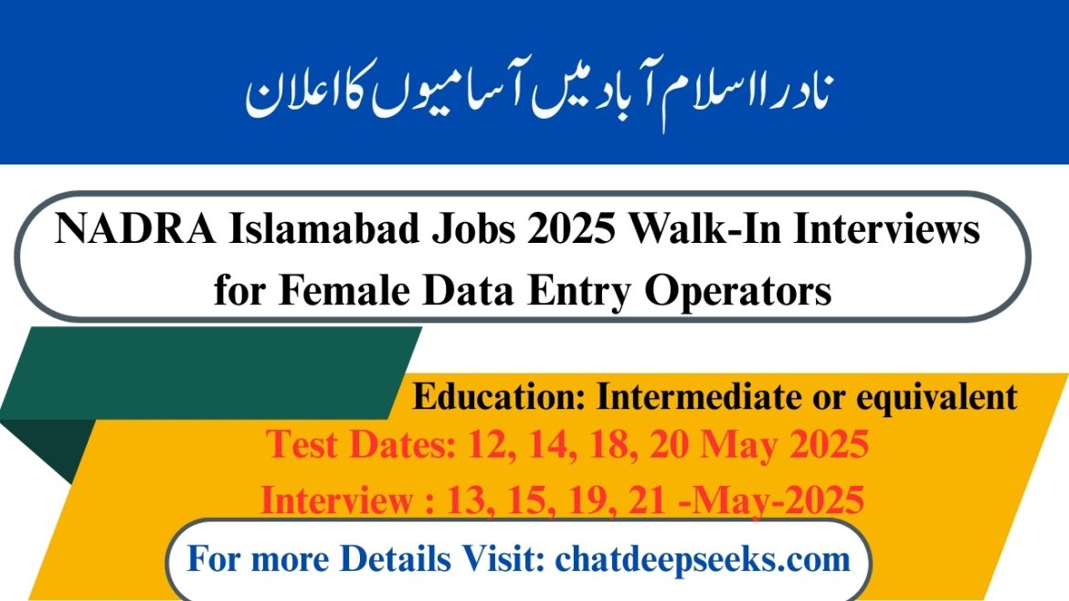 NADRA Islamabad Jobs 2025